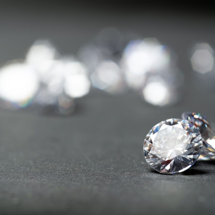 Brilliant,Diamond,On,Black,Background